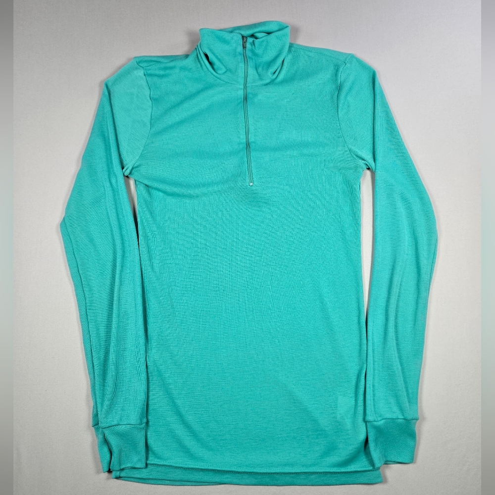 Vintage Patagonia Women’s Capilene 1/4 Zip Base Layer - Teal - Made in USA